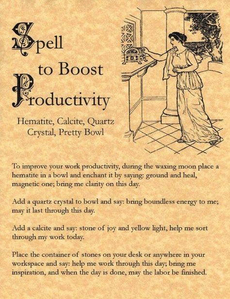 Spell to increase productivity Book Of Shadows Pages, Real Witches, Magic Spell Book, Under Your Spell, Magick Spells, Wiccan Witch, Real Magic, Eclectic Witch, Wiccan Spell Book