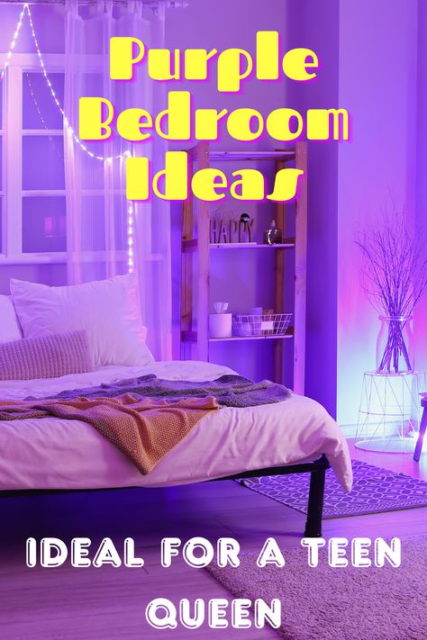 Uncover a treasure trove of purple bedroom ideas perfect for a teenage girl! Dive into a world where color meets creativity, inspiring a space that's as unique and stylish as she is. From lavender love to violet vibes, get ready to transform her room into a royal retreat that nurtures dreams and individuality. Click to explore a realm of purple possibilities! Purple Teenage Room, Purple Teenage Bedroom, Purple Bedrooms Ideas, Purple Teen Room, Purple Bedroom Ideas For Teens, Purple Boho Bedroom, Blue And Purple Bedroom, Purple Bedroom Ideas, Violet Vibes