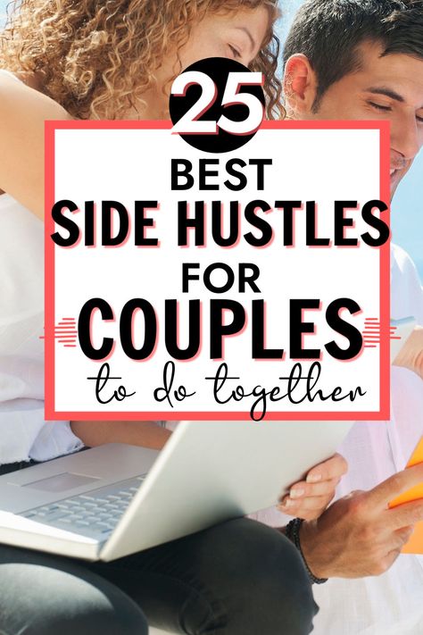 Jobs Couples Can Do Together, Side Hustles For Men, Couple Business Ideas, Business Ideas For Couples, Side Gigs To Make Money, Side Hustle Ideas Canada, Gyst Binder, Side Hustle Ideas For Men, Side Gigs Extra Cash