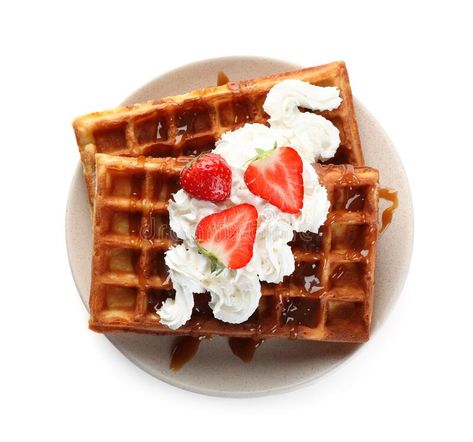 Waffle Background Wallpaper, Waffles With Abs Art, Waffles With Whipped Cream, Watercolor Waffle, Waffle Images, Waffles With Strawberries, Strawberries Whipped Cream, Strawberry Whipped Cream, Design Painting