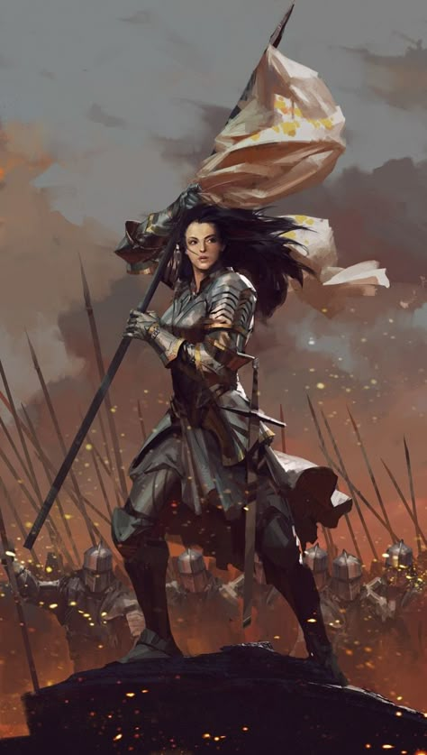 Time of Legends: Joan of Arc by Mythic Games, Inc. » SCENARIOS — Kickstarter Santa Joana D'arc, Jeanne D'arc, Female Armor, Female Knight, Joan Of Arc, Warrior Princess, Fantasy Warrior, Fantasy Inspiration, Medieval Fantasy