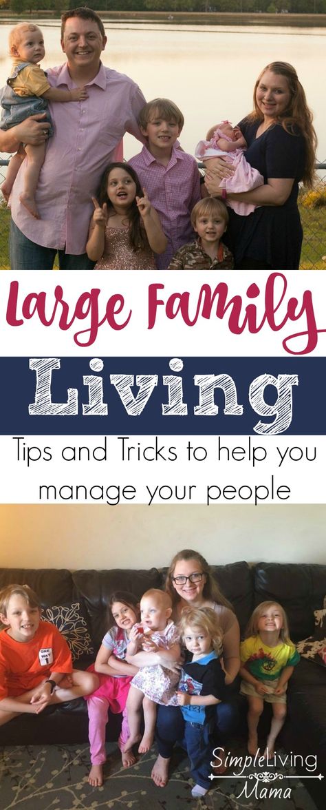 Large family living - Tips and tricks to help you manage your people Kitchen For Large Family, Large Family Small House Organizations, Large Family Home Ideas, Small House Large Family, Small House Big Family, Large Family Small House, Big Family Organization, Large Family Organization, Large Family Living