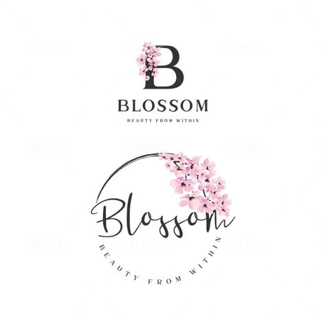 Blossom Logo Design, Cherry Blossom Logo, Blossom Logo, Blossom Nails, Flower Logo Design, Gifts Wrapping, Gifts Wrapping Diy, Almond Blossom, Cafe Logo