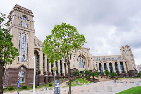 Campus scenery jiangwan Fudan University. stock photos China Image, Uni Life, University Campus, Shanghai China, Shanghai, Photo Image, Editorial, University, Stock Photos