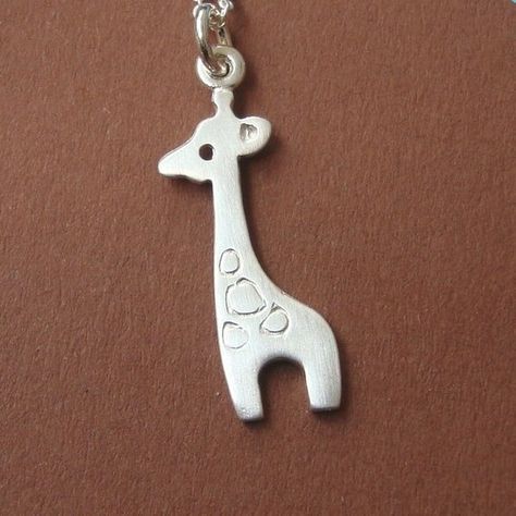 Giraffe Jewelry, Giraffe Necklace, Cute Necklaces, Holiday Necklace, Teen Jewelry, Holiday Jewelry, Girls Necklaces, Jewelry For Her, Silver Pendants