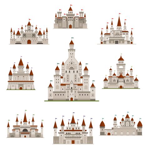 Castle Medieval, Adobe Photoshop Photography, Castle Drawing, Episode Interactive Backgrounds, Minecraft Castle, Medieval Fortress, Cute Minecraft Houses, Build A Fort, City Vector