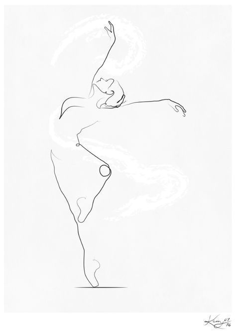 Ballet Drawings, Line Drawing Art, Dancing Art, Dancing Drawings, Dancers Art, Outline Art, Abstract Line Art, Dance Art, Diy Art Painting