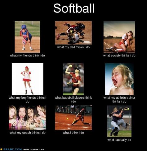 Softball Funny Softball Quotes, Softball Memes, Sports Quotes Softball, Softball Funny, Softball Problems, Softball Season, Softball Catcher, Softball Quotes, Funny Sports Memes