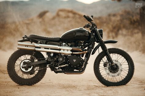 Custom Triumph Bonneville Scrambler owned by Ben Giese, editor of Meta Magazine Triumph Scrambler Custom, Bonneville Scrambler, Triumph Bonneville Scrambler, Bianchi Bicycle, Triumph Street Scrambler, Custom Triumph, Moto Scrambler, Street Scrambler, Motorcycle Magazine