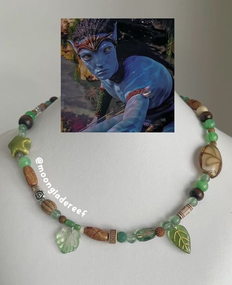 AVATAR Na'vi Style Necklace Omatikaya Metkayina Neteyam Neteyam Necklace, Avatar Diy Ideas, Avatar Songcord, Songcord Ideas, Na'vi Jewelry, Avatar Bracelet, Avatar Necklace, Avatar Jewelry, Neteyam Avatar