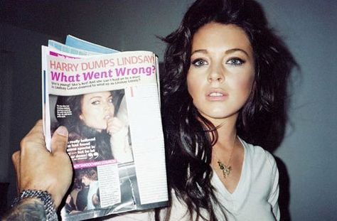 Lindsay Lohan by Terry Richarson Lindsay Lohan 2000s, 2000s Party, Ashlee Simpson, Faye Dunaway, Terry Richardson, Nicky Hilton, Catherine Deneuve, Lindsay Lohan, Elle Magazine