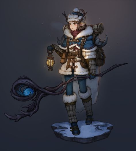 Winter Wizard, Female Character Concept, Snow Outfit, Cold Outfits, Winter Girls, Game Inspiration, Character Design Animation, Female Character Design, Fantasy Clothing