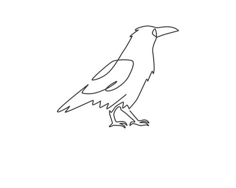 Animal Farm Tattoo George Orwell, Raven Line Art Tattoo, Crow Tattoo Minimal, Crow Fine Line Tattoo, Magpie Line Drawing, Abstract Raven Tattoo, Fine Line Magpie Tattoo, Crow Tattoo Minimalist, Crow Tattoo Linework