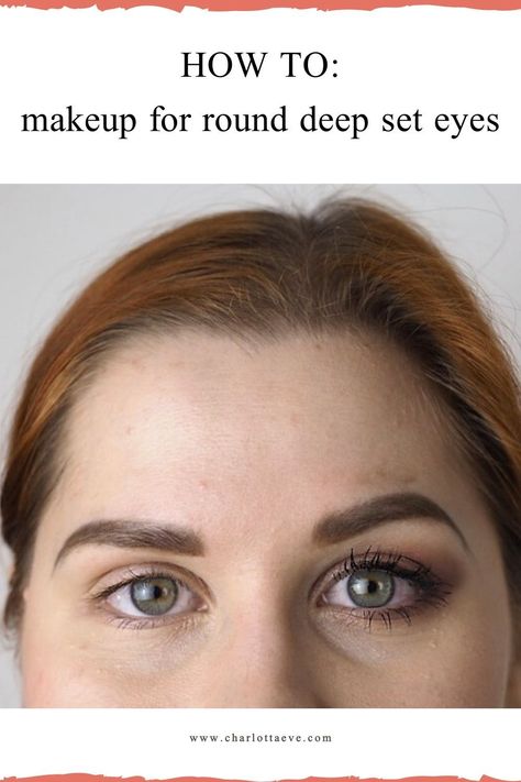 How to do makeup for round deep set eyes? Charing my tips and techniques! #roundeyes #deepseteyes #makeuptutorial #makeuptips #eyeshadow #eyeshadowtips #roundeyesmakeup #deepseteyesmakeup #beautyblog #makeup Small Deep Set Eyes Makeup, Small Round Eyes Makeup, Round Eyes Makeup Tutorial, Round Eyes Eyeshadow, Eyeshadow Round Eyes, Eyeliner Deep Set Eyes, Deep Set Eyes Eyeliner, Eye Makeup For Deep Set Eyes, Make Up For Deep Set Eyes