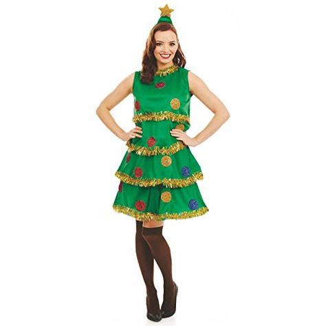 Christmas Tree Fancy Dress, Tree Fancy Dress, Xmas Fancy Dress, Christmas Tree Outfit, Fancy Dress Womens, Christmas Tree Costume, Christmas Party Costume, Tree Costume, Christmas Fancy Dress