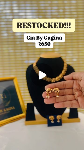 Gia By Gagina on Instagram: "Restocked Alert !!
Elephant Necklace ₹650 only

#giabygagina #antiquejewelry #uniquejewelry #budgetfriendly #adstonejewellery #elephantjewelry #jewelry" Elephant Jewelry, Elephant Necklace, Budget Friendly, Antique Jewelry, Elephant, Stone, Unique Jewelry, On Instagram, Instagram