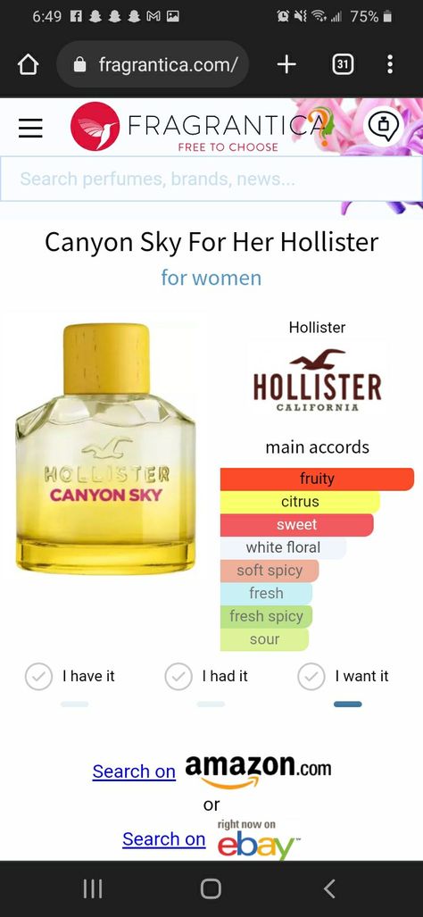 Hollister Perfume, Hollister California, Hollister, Aromatherapy, Makeup, Make Up