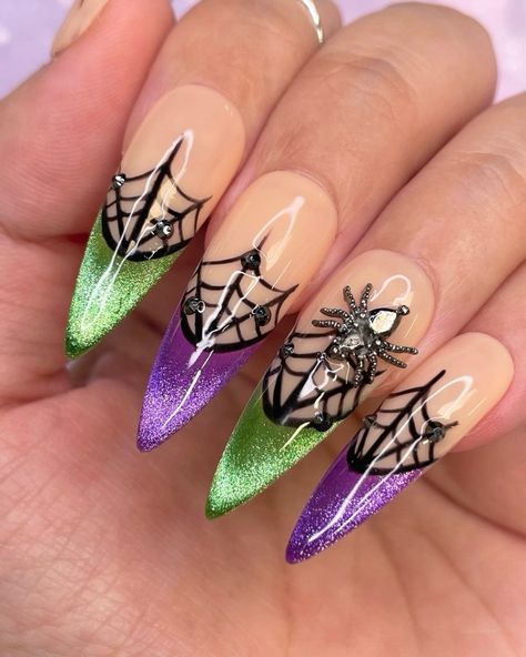 The Ultimate Halloween Nail Art Inspo for Long Nails 👻✨💅 Comment your fave Halloween emoji, if you want to see more spooky cute nails! Save & share for Halloween nail inspo! #halloweennails #spookynails #stilettonails #longnails #cateyenails #glowinthedarknails #chromenails #diynails #nailinspo #nailtrends #fallnails #halloween2024 #nailarttutorial #nailtech #holographicnails #easynails #howtonails #ghostnails #spiderwebnails #ghostfacenails #beetlejuicenails #holonails #reflectivenails #h... Halloween Emoji, Nail Art Inspo, Reflective Nails, Cartoon Nails, Holo Nails, Halloween 3d, Spooky Cute, Cat Eye Nails, Halloween Nail