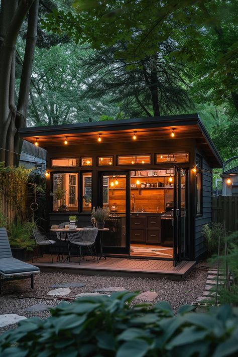 22 Ultimate Man Cave Shed Ideas for Your Backyard (2024) Men’s Shed Ideas, Tiny House Bar Ideas, Shed And Patio Combo, Backyard Hangout Shed, Patio Shed Ideas Backyards, Garden Den For Adults, Shed With Deck Patio, Garden Office Ideas On A Budget, Outside Shed Ideas Backyards