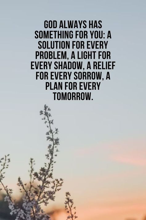 God has a Solution for Every Problem! Miracles Quotes God, God Wins Quotes, Positive God Quotes Motivation, Godly Motivational Quotes, God Will Make A Way Quotes, God Will Provide Quotes, God Provides Quotes, Give It To God Quotes, Religious Inspirational Quotes