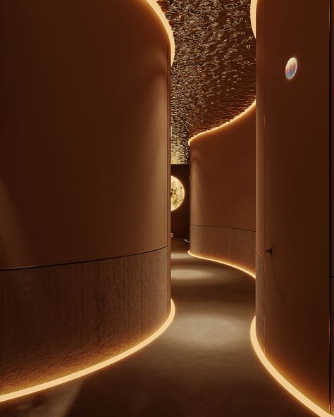 Lighting Design Inspiration, Spa Interior Design, Spa Lighting, Corridor Design, Architectural Lighting Design, Spa Interior, Spa Design, Hotel Project, Lighting Design Interior