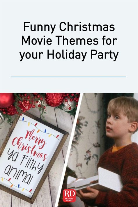 Christmas Movies Party, Home Alone Christmas Party Ideas, Christmas Movie Party Theme, Friends Themed Christmas Party, Home Alone Theme Party, Home Alone Themed Christmas Party, Christmas Movie Theme Party, Home Alone Christmas Party, Home Alone Party Ideas