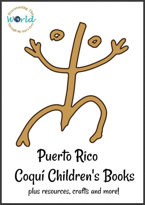 Puerto Rican Crafts For Kids, Puerto Rico Crafts For Kids, Puerto Rican Crafts, Puerto Rico Poster Board Project, Puerto Rico Coloring Pages, Puerto Rico Unit Study, Hispanic Heritage Month Crafts, Books For Beginning Readers, Spanish Books For Kids