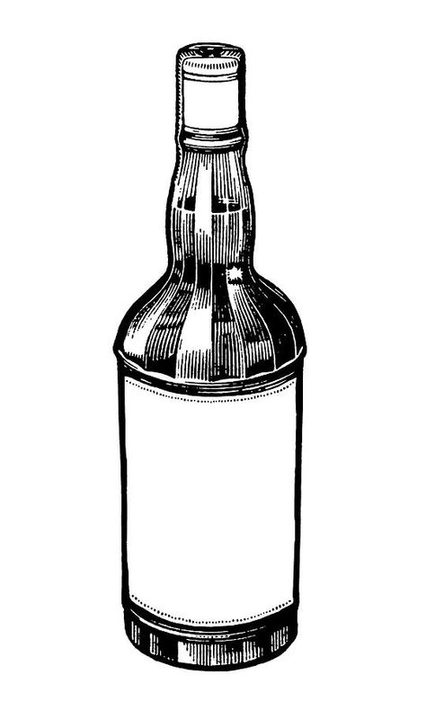 Liquor Bottle Drawing, Alcohol Bottle Drawing, Bottle Drawing, Alcohol Bottles, Drawing Wallpaper, Liquor Bottle, Liquor Bottles, Fine Art America, Liquor