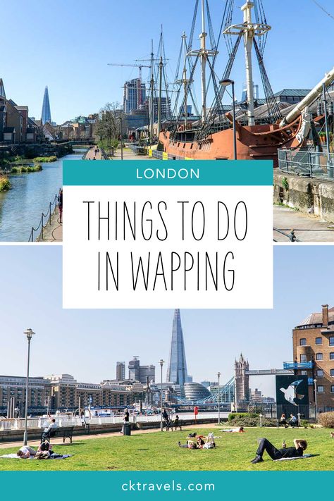 Things to do in Wapping, London - travel guide on all the best attractions in Wapping. Including historic pubs, rooftop bars, riverside parks, markets and historic ships! Wapping London, Unusual Things To Do In London, Top London Attractions, London Markets Borough, Exmouth Market London, London Walking Tours, Best Markets In London, London Neighborhoods, Riverside Park