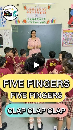 Finger Plays For Kindergarten, Finger Plays For Preschool, Rhyming Poems For Kids, Nursery Poem, Kids Song, Physical Activities For Kids, Clap Clap, Finger Plays, Rhymes For Kids