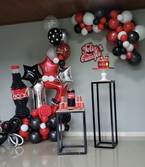 Coca Cola Theme Party, Coca Cola Birthday Party, Coca Cola Party Theme, Coca Cola Party, Coca Cola Poster, Coca Cola Cake, Coca Cola Decor, Cola Cake, Always Coca Cola