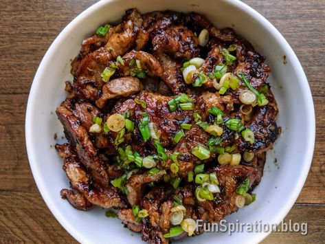 Vietnamese Grilled Pork – Thịt Nướng – FunSpiration Ginger Pork Recipes, Vietnamese Pork Marinade, Vietnamese Pork Loin Recipes, Grilled Pork Spring Rolls, Vietnamese Ground Pork, Vietnamese Pork Recipes, Vietnamese Marinated Pork, Bun Thit Nuong Recipe, Vietnamese Appetizers