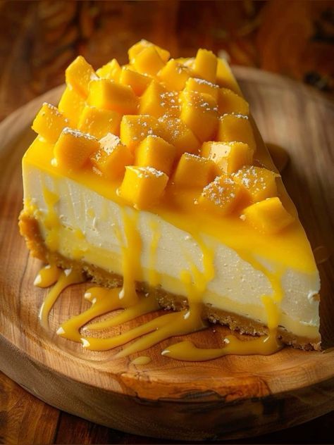 Mango Baked Goods, Sweet 16 Desserts, Mango Graham Cake, Mango Cakes, Anime Recipes, Graham Cake, Mango Graham, Digital Food Art, Dessert Package