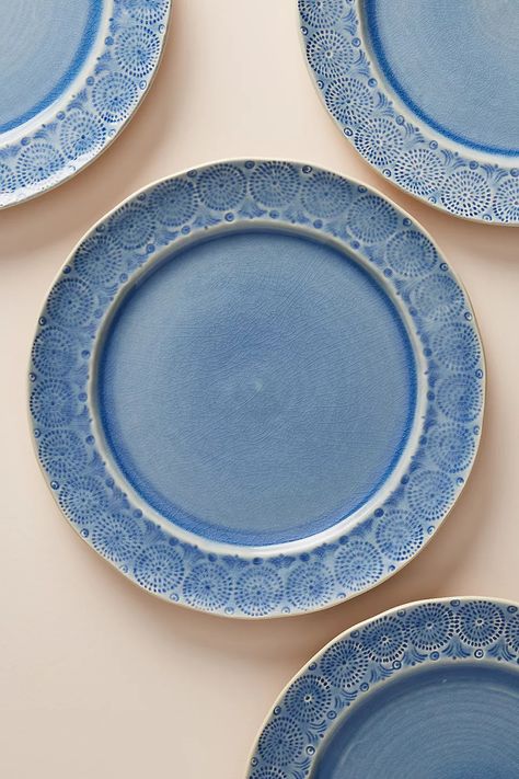 Anthropologie Plates, Old Havana, Dishware Sets, Blue Dinner, Blue Dinner Plates, Vocabulary English, Blue Dinnerware, Blue Dishes, Modern Dinnerware