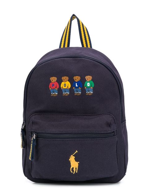 Ralph Lauren Backpack, Baby Ralph Lauren, Kids Teddy Bear, Blue Teddy Bear, Ralph Lauren Kids, Bear Print, Brand You, Fashion Backpack, Product Launch