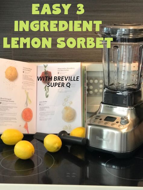 Easy homemade lemon sorbet is a breeze with the frozen desserts setting on the Super Q from Breville. Look like a kitchen rockstar with the Super Q. Lemon Sorbet Recipe, Sorbet Is, Lemon Sorbet, Sorbet Recipes, Italian Christmas, Dessert Set, Elegant Desserts, Nut Butters, Frozen Treat