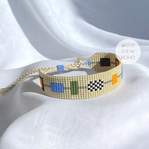 WoodenBoho - Etsy Bracelet Loom, Boho Jewelry Diy, Bead Loom Designs, Bracelet Miyuki, Bead Loom Pattern, Loom Bracelet Patterns, Miyuki Bracelet, Loom Pattern, Bead Loom Bracelets