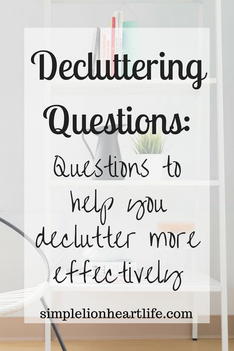 Decluttering Questions: questions to help you declutter more effectively. Embrace minimalism and simplify your life. Decluttering Questions, Declutter Life, Decluttering Motivation, Decluttering Challenge, Clutter Help, Clean Clutter, Simplified Living, Minimal Life, Decluttering Ideas