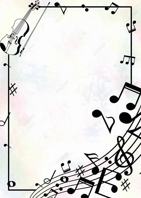 Music Boarder Designs, Musical Border Design, Musical Logo Design, Music Cover Design, Music Border, Music Notes Drawing, Music Notes Background, Music Clipart, Musical Notation