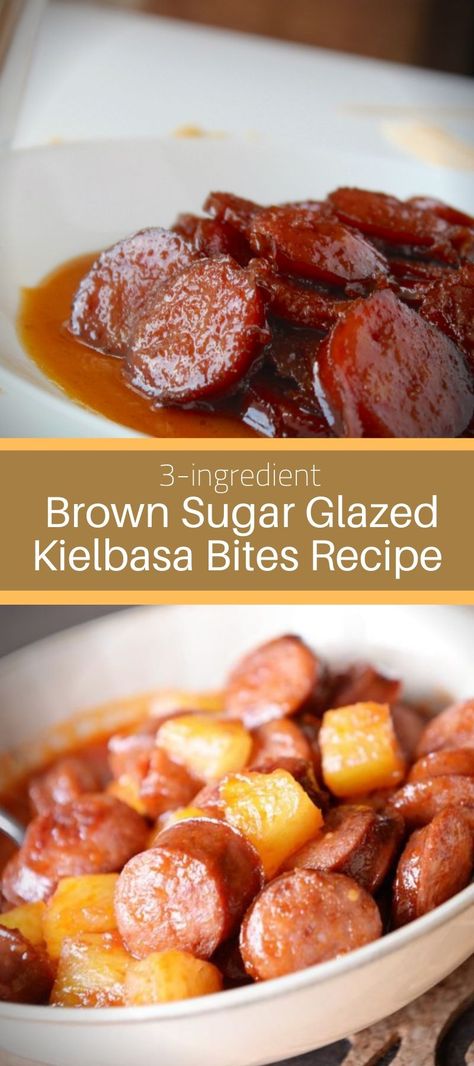 Kielbasa Sauce Recipes, Keilbasa Recipes With Pineapple, Slow Cooker Brown Sugar Kielbasa Bites, Sweet Kielbasa Recipes, Kielbasa Appetizer Crockpot, Mustard Hasselback Kielbasa Bites, Brown Sugar Kielbasa Bites, Kielbasa Appetizers For Party, Kielbasa Appetizer Recipes