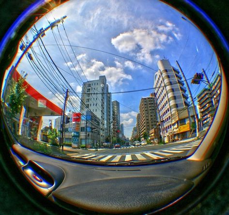 Fisheye Building, Crazy Perspective, Fish Eye View, Fisheye Photos, Playlist Pics, Fisheye Photography, Music Aesthetics, Fisheye Lens, Hxh Characters