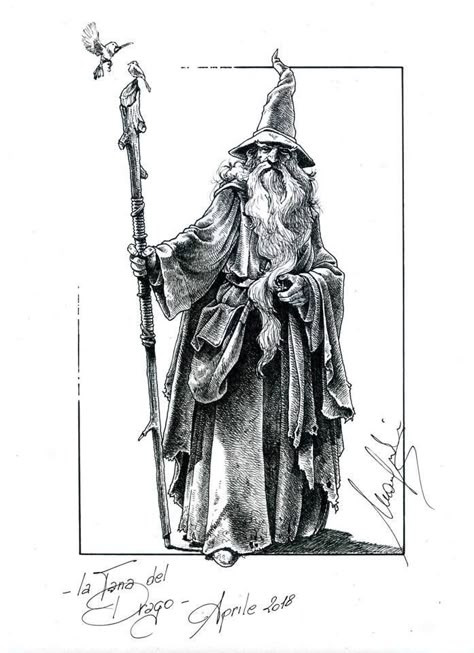 Merlin The Wizard Tattoo, Gandalf Sketch, Merlin Tattoo Ideas, Gandalf Drawing, Wizard Sketch, Merlin Tattoo, Gandalf Tattoo, Witch Sketch, Wizard Drawings