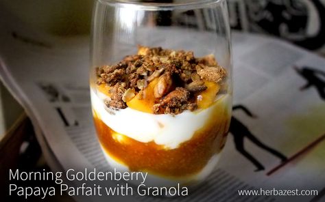 Granola For Parfait, Yougart Parfait Granola, Fruit Yogurt Granola Parfait, Early Bird Granola Recipe, Breakfast Bites, Natural Yogurt, Berries Recipes, Make Ahead Breakfast, Goji Berries