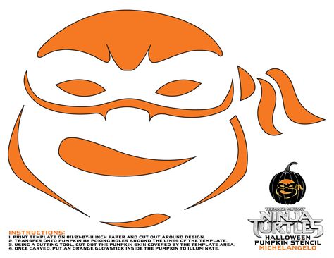 Carve your very own tubular #TMNTmovie jack-o'-lantern this #Halloween using this stencil! Ninja Turtles Pumpkin, Tmnt Pumpkin, Teenage Mutant Ninja Turtles Halloween, Turtle Pumpkin, Ninja Turtle Pumpkin, Teenage Turtles, Pumpkin Stencils, Pumpkin Template, Ninja Turtle Party