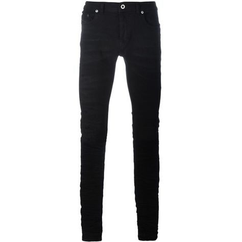 Diesel Black Gold skinny jeans ($301) ❤ liked on Polyvore featuring men's fashion, men's clothing, men's jeans, jeans, men, pants, black, mens skinny fit jeans, mens skinny jeans and mens jeans Fashion Inspo Instagram, Teen Winter Outfits, Chic Jeans, Diesel Black Gold, Effortlessly Chic Outfits, Hipster Fashion, Jeans Men, Jeans Mens, Pants Jeans