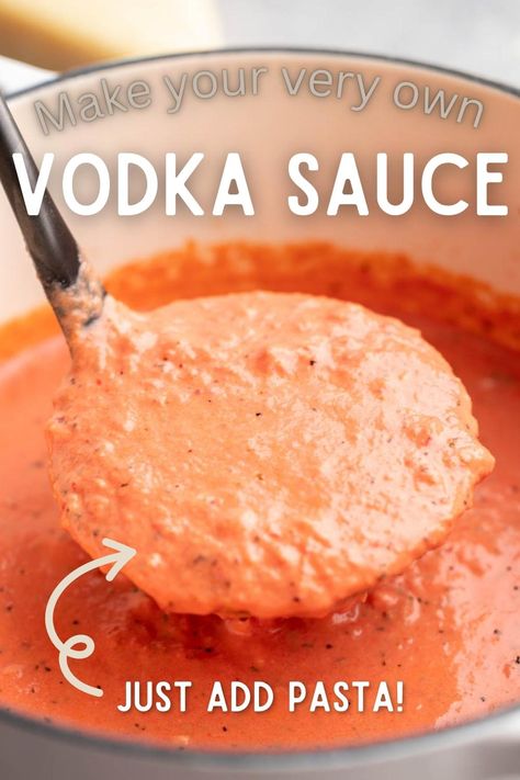 Tomato Vodka Sauce, Vodka Sauce Recipe With Meat, Quick Vodka Sauce, Vodka Sauce Lasagna, Tomato Vodka Cream Sauce, All’s Vodka Sauce, Homemade Vodka Sauce, Vodka Sauce Recipe, Vodka Sauce Pasta