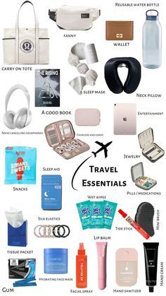 Airport Essentials, Trip Essentials Packing Lists, Road Trip Bag, Road Trip Kit, Packing Essentials List, Airplane Travel Essentials, Trip Packing List, Travel Packing Checklist, Road Trip Packing List