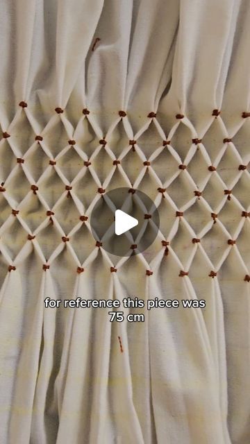 Eshyah Ogen on Instagram: "Tap for a history lesson 👇 Smocking is an old English technique that was developed around the 15th century. Originally, it was used as a practical stitch to give structure and elasticity to the simple-cut, woven garments of the period, as well as giving labour workers better movement in their clothes. The name Smock comes from the garments it was used on, and thus the name stuck with the stitch.  Later, smocking acquired a more decorative nature, on cuffs, neck lines, waist lines and more. The hight of its popularity came with the 18th and 19th century, but continued being a decorative detail all the way up to the 1970s. #sewing #sewingreels #smocking #slowfashion #fashion #fashiondesigner #fashionhistory #sewingtutorial" How To Do Smocking Tutorials, Hand Smocking Tutorial, Diy Smock, Honeycomb Smocking, Woven Garments, Smocking Fashion, Pleats Techniques, English Smocking, Smocking Designs