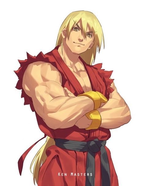 Ken Masters Street Fighter Art, Ken Masters Fanart, Ken Street Fighter Pfp, Ken Sf6, Street Fighter Ex, Flame Of Recca, Ken Street Fighter, Ken Masters, Street Fighter 2