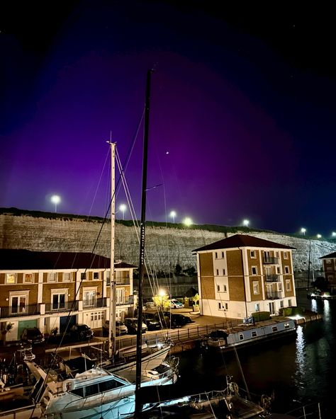 Brighton Marina and the northern lights. No filter 📸 Brighton Marina, The Northern Lights, No Filter, May 11, Brighton, Northern Lights, Filter, Lighting, On Instagram